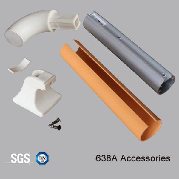 1.6mm Thick HS-638C Hospital Wall Handrail Impact Resistant for Nursing Home